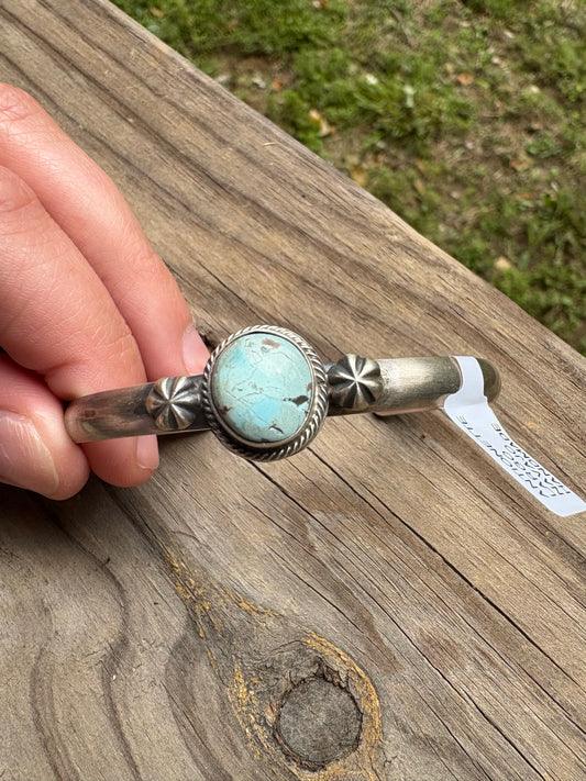 Sterling Silver Golden Hills Turquoise Bracelet