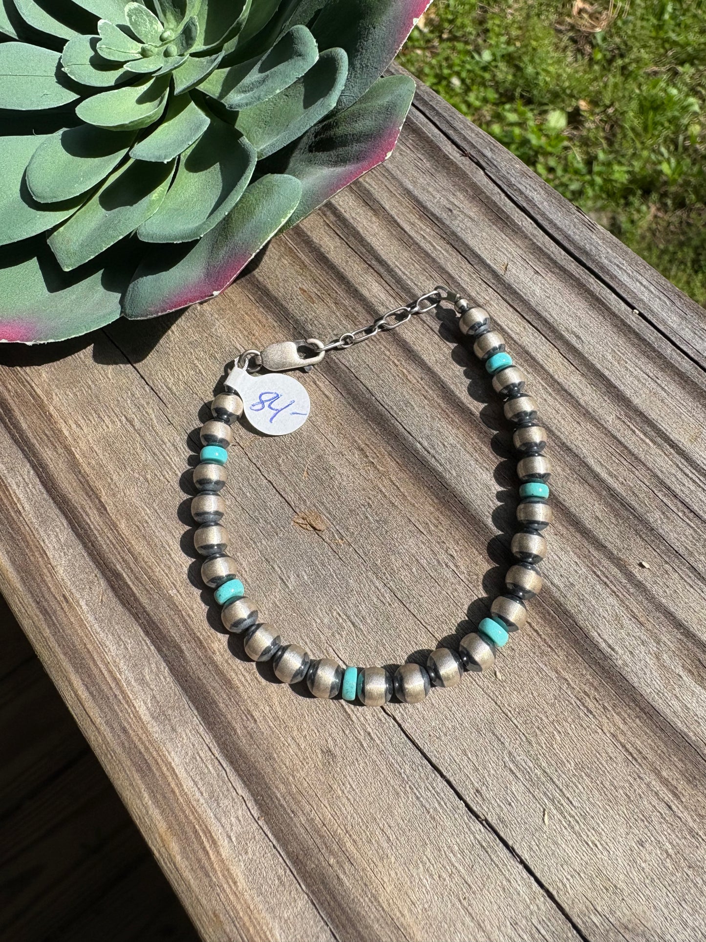Sterling Silver and Turquoise Bracelet
