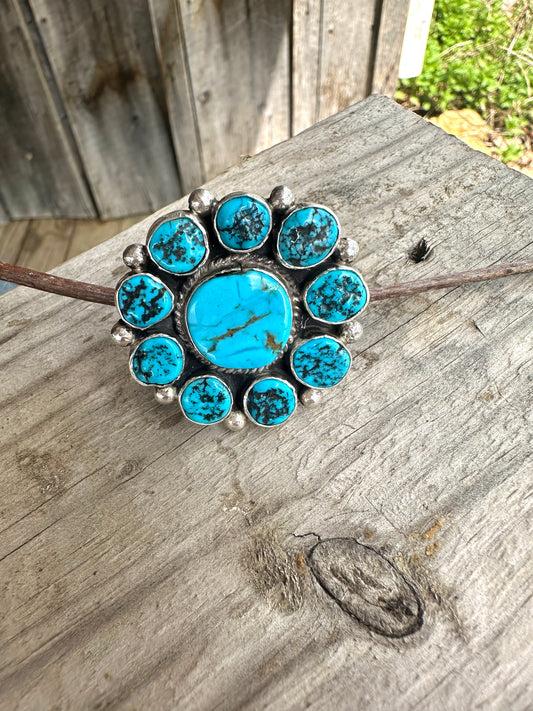 Kingman 9 Stone Large Ring