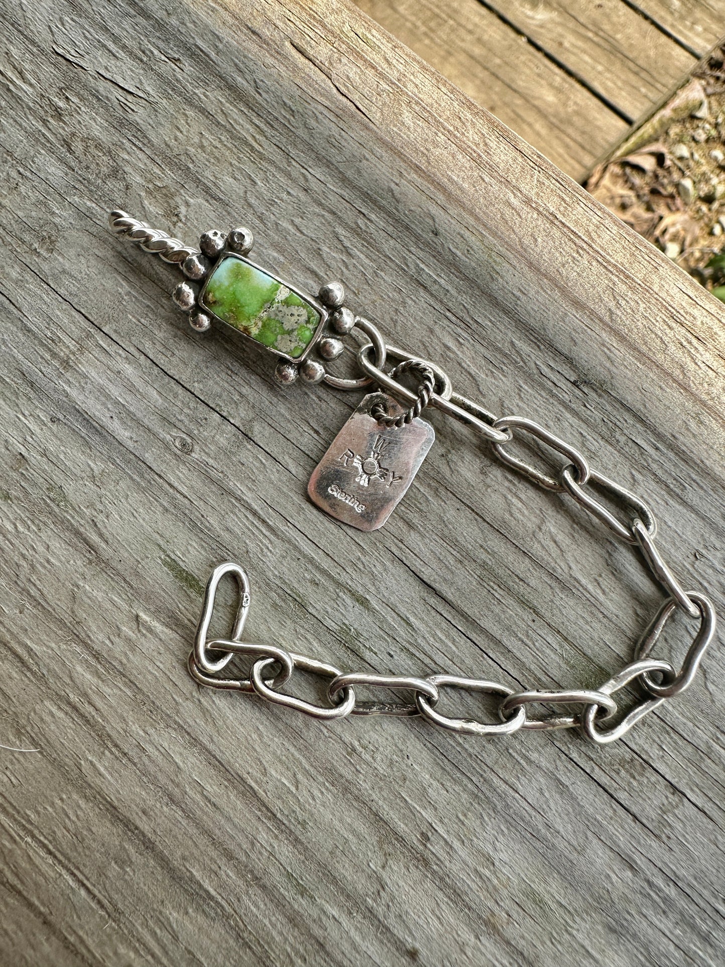 Sonoran Gold handmade silver link bracelet