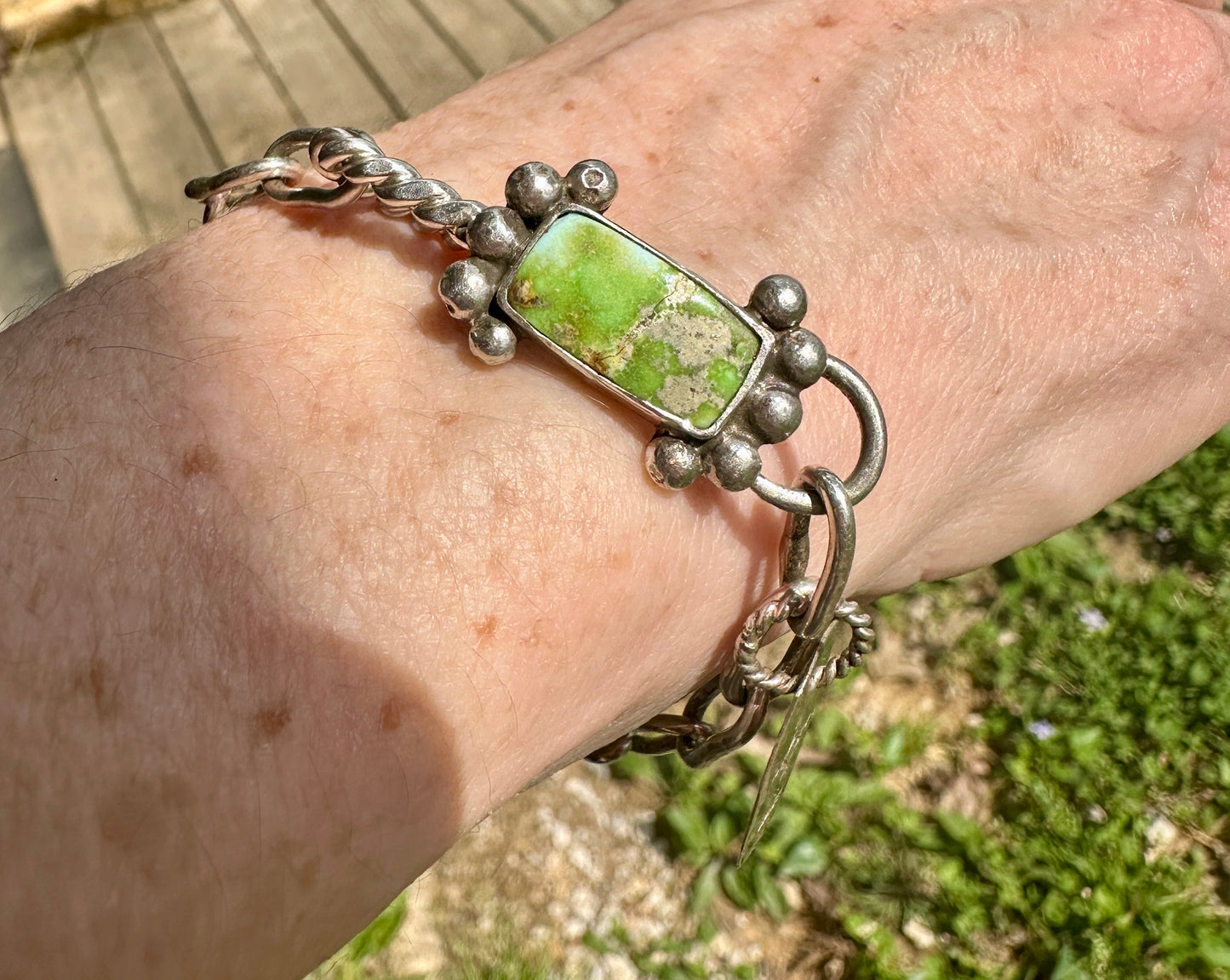 Sonoran Gold handmade silver link bracelet