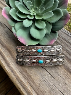 Navajo Made Sterling Silver Barrettes