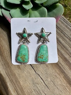 Royston Sterling Silver Star Dangle Earrings