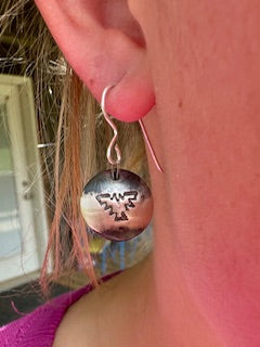 Authentic Maryetta M&M Pearl Thunderbird Earrings