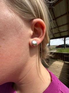 Small Sterling Silver Round Earrings