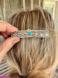 Navajo Made Sterling Silver Barrettes