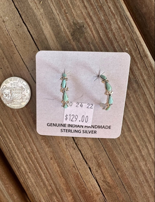 Authentic Navajo Dainty Hoops