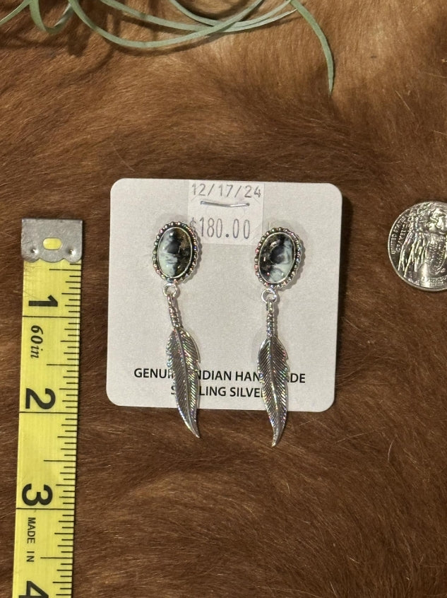 New Lander Feather Earrings