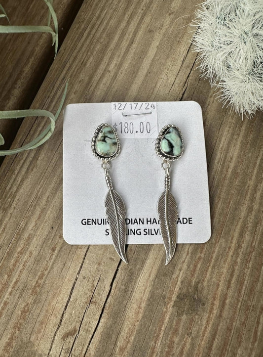 New Lander Feather Earrings