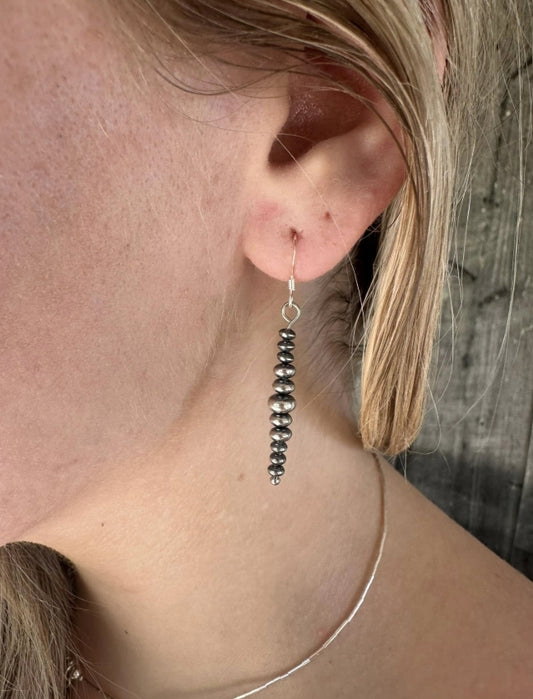 Sterling Silver Saucer Pearls Earrings