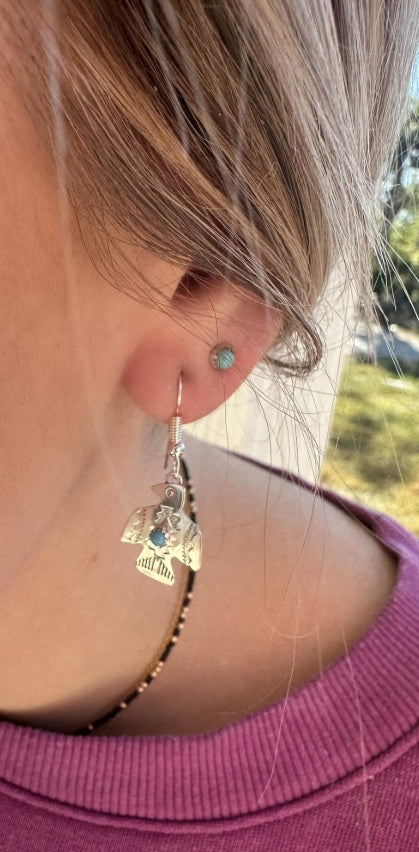 Sterling Silver Thunderbird Earrings