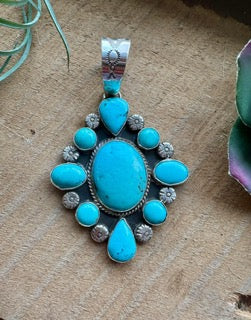 Large Navajo Kingman pendant