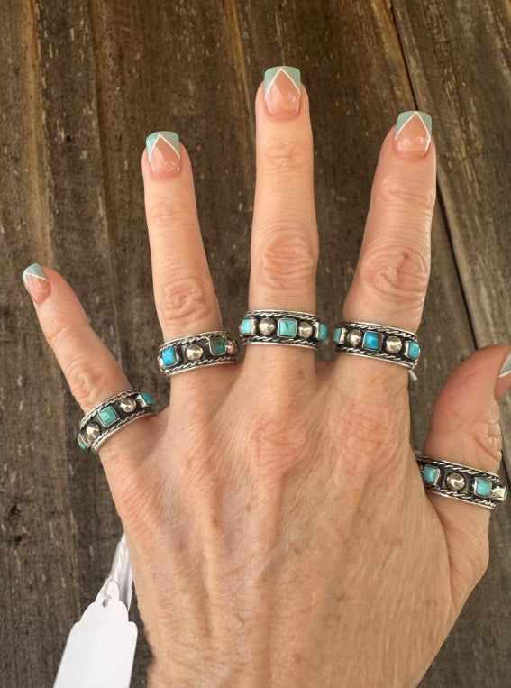 Sterling Silver and Kingman Turquoise Ring
