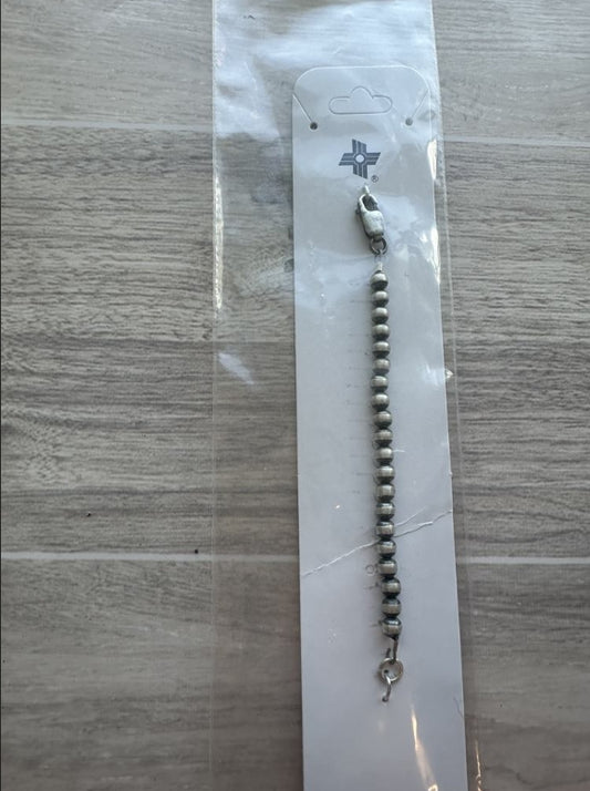Sterling Silver Pearl Extender 4"