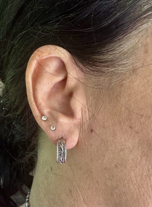 Small Sterling Silver Hoop Earrings