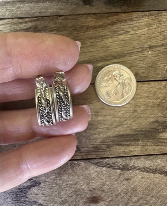 Small Sterling Silver Hoop Earrings