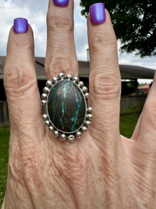 Blue Moon Ribbon Turquoise Ring