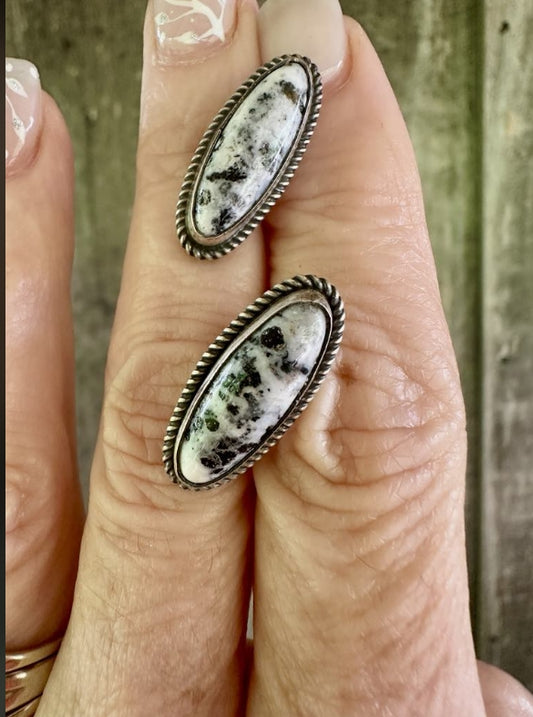 White Buffalo Earrings