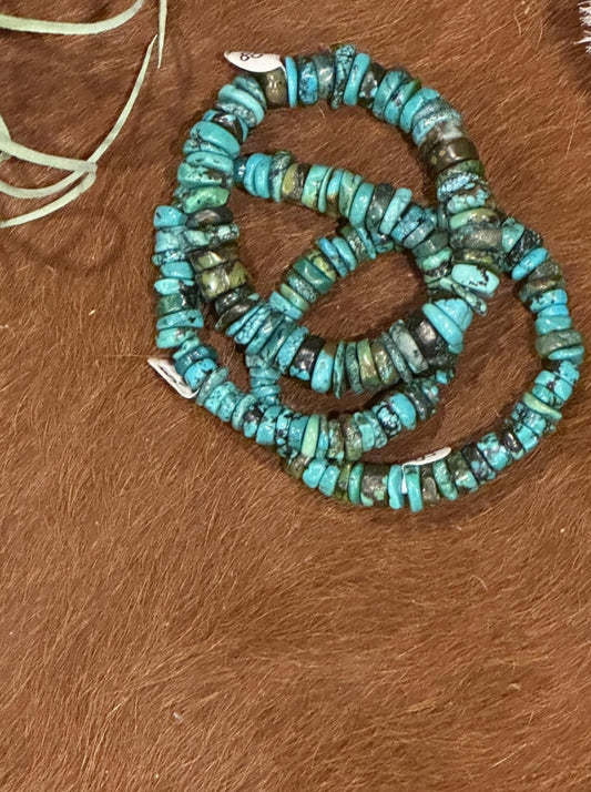Hubei Turquoise Chunk Bracelets
