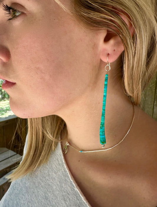 Kingman Turquoise Strand Earrings