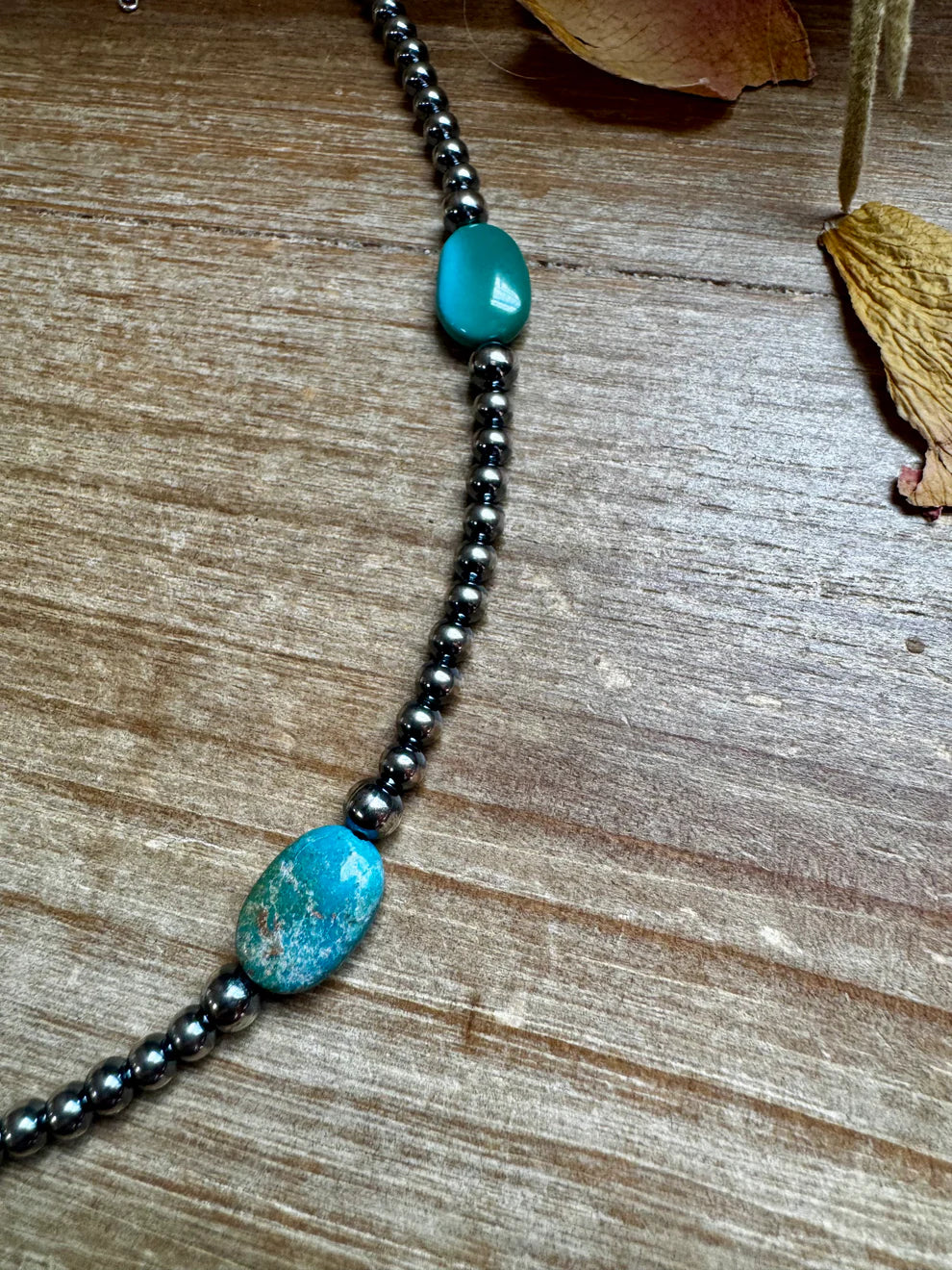 15-Inch Turquoise Necklace with 4mm & 5 mm beads